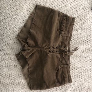 Billabong corduroy shorts size 28 color Moss